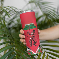 Custom Guyana Cricket Spirit Skinny Tumbler Amazon Warriors Inspired - Wonder Print Shop