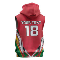 Custom Guyana Cricket Spirit Sleeveless Zip Hoodie Amazon Warriors Inspired - Wonder Print Shop