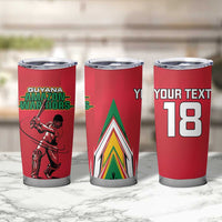 Custom Guyana Cricket Spirit Tumbler Cup Amazon Warriors Inspired - Wonder Print Shop