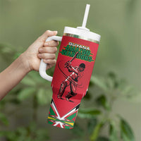 Custom Guyana Cricket Spirit Tumbler With Handle Amazon Warriors Inspired - Wonder Print Shop