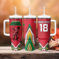 Custom Guyana Cricket Spirit Tumbler With Handle Amazon Warriors Inspired - Wonder Print Shop