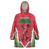 Custom Guyana Cricket Spirit Wearable Blanket Hoodie Amazon Warriors Inspired - Wonder Print Shop