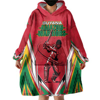 Custom Guyana Cricket Spirit Wearable Blanket Hoodie Amazon Warriors Inspired - Wonder Print Shop