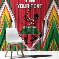 Custom Guyana Cricket Spirit Window Curtain Amazon Warriors Inspired - Wonder Print Shop