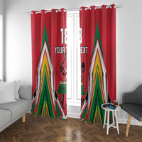 Custom Guyana Cricket Spirit Window Curtain Amazon Warriors Inspired - Wonder Print Shop