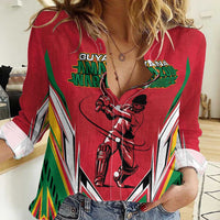 Custom Guyana Cricket Spirit Women Casual Shirt Amazon Warriors Inspired - Wonder Print Shop