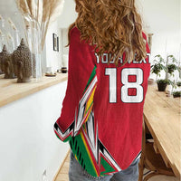 Custom Guyana Cricket Spirit Women Casual Shirt Amazon Warriors Inspired - Wonder Print Shop