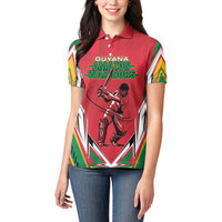 Custom Guyana Cricket Spirit Women Polo Shirt Amazon Warriors Inspired - Wonder Print Shop