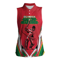 Custom Guyana Cricket Spirit Women Sleeveless Polo Shirt Amazon Warriors Inspired - Wonder Print Shop