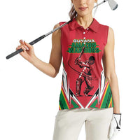 Custom Guyana Cricket Spirit Women Sleeveless Polo Shirt Amazon Warriors Inspired - Wonder Print Shop