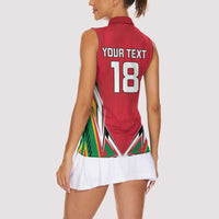 Custom Guyana Cricket Spirit Women Sleeveless Polo Shirt Amazon Warriors Inspired - Wonder Print Shop
