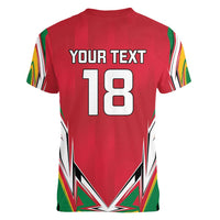 Custom Guyana Cricket Spirit Women V-Neck T-Shirt Amazon Warriors Inspired - Wonder Print Shop