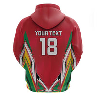 Custom Guyana Cricket Spirit Zip Hoodie Amazon Warriors Inspired - Wonder Print Shop