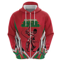 Custom Guyana Cricket Spirit Zip Hoodie Amazon Warriors Inspired - Wonder Print Shop