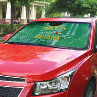 Custom Guyana Football Auto Sun Shade One Team One Game Green Version - Wonder Print Shop