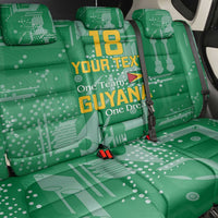 Custom Guyana Football Back Car Seat Cover One Team One Game Green Version - Wonder Print Shop