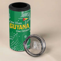 Custom Guyana Football 4 in 1 Can Cooler Tumbler One Team One Game Green Version - Wonder Print Shop
