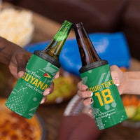 Custom Guyana Football 4 in 1 Can Cooler Tumbler One Team One Game Green Version - Wonder Print Shop