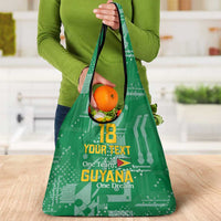 Custom Guyana Football Grocery Bag One Team One Game Green Version - Wonder Print Shop