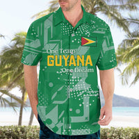 Custom Guyana Football Hawaiian Shirt One Team One Game Green Version - Wonder Print Shop