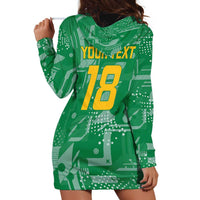 Custom Guyana Football Hoodie Dress One Team One Game Green Version - Wonder Print Shop