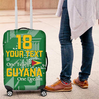 Custom Guyana Football Luggage Cover One Team One Game Green Version - Wonder Print Shop