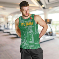 Custom Guyana Football Men Tank Top One Team One Game Green Version - Wonder Print Shop