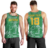 Custom Guyana Football Men Tank Top One Team One Game Green Version - Wonder Print Shop