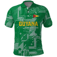 Custom Guyana Football Polo Shirt One Team One Game Green Version - Wonder Print Shop