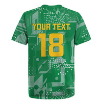 Custom Guyana Football Rugby Jersey One Team One Game Green Version - Wonder Print Shop