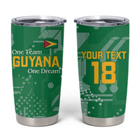 Custom Guyana Football Tumbler Cup One Team One Game Green Version - Wonder Print Shop