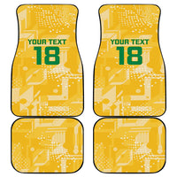 Custom Guyana Football Car Mats One Team One Game Yellow Version - Wonder Print Shop
