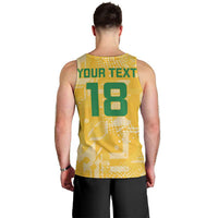 Custom Guyana Football Men Tank Top One Team One Game Yellow Version - Wonder Print Shop