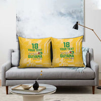 Custom Guyana Football Pillow Cover One Team One Game Yellow Version - Wonder Print Shop