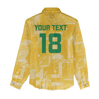 Custom Guyana Football Women Casual Shirt One Team One Game Yellow Version - Wonder Print Shop