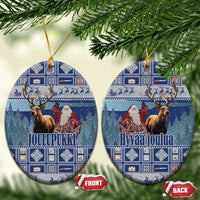 Finland Joulupukki Christmas Ceramic Ornament Mythology Hannunvaakuna - Wonder Print Shop