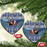 Finland Joulupukki Christmas Ceramic Ornament Mythology Hannunvaakuna - Wonder Print Shop