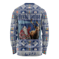 Finland Joulupukki Christmas Long Sleeve Shirt Mythology Hannunvaakuna - Wonder Print Shop