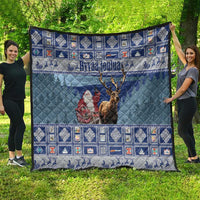 Finland Joulupukki Christmas Quilt Mythology Hannunvaakuna - Wonder Print Shop