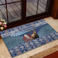 Finland Joulupukki Christmas Rubber Doormat Mythology Hannunvaakuna - Wonder Print Shop