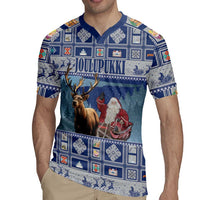 Finland Joulupukki Christmas Rugby Jersey Mythology Hannunvaakuna - Wonder Print Shop