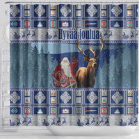 Finland Joulupukki Christmas Shower Curtain Mythology Hannunvaakuna