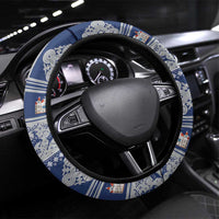 Finland Joulupukki Christmas Steering Wheel Cover Mythology Hannunvaakuna - Wonder Print Shop