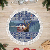 Finland Joulupukki Christmas Tree Skirt Mythology Hannunvaakuna - Wonder Print Shop