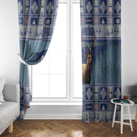 Finland Joulupukki Christmas Window Curtain Mythology Hannunvaakuna - Wonder Print Shop