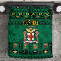 Personalized Jamaica Christmas Bedding Set Coat Of Arms - Merri Crissmuss - Wonder Print Shop