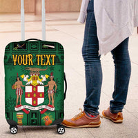 Personalized Jamaica Christmas Luggage Cover Coat Of Arms - Merri Crissmuss - Wonder Print Shop