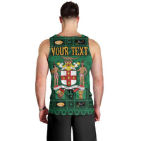 Personalized Jamaica Christmas Men Tank Top Coat Of Arms - Merri Crissmuss - Wonder Print Shop