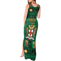 Personalized Jamaica Christmas Tank Maxi Dress Coat Of Arms - Merri Crissmuss - Wonder Print Shop