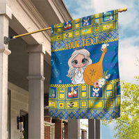 Personalized Ukraine Christmas Garden Flag Star of Bethlehem With Angle Funny - Wonder Print Shop